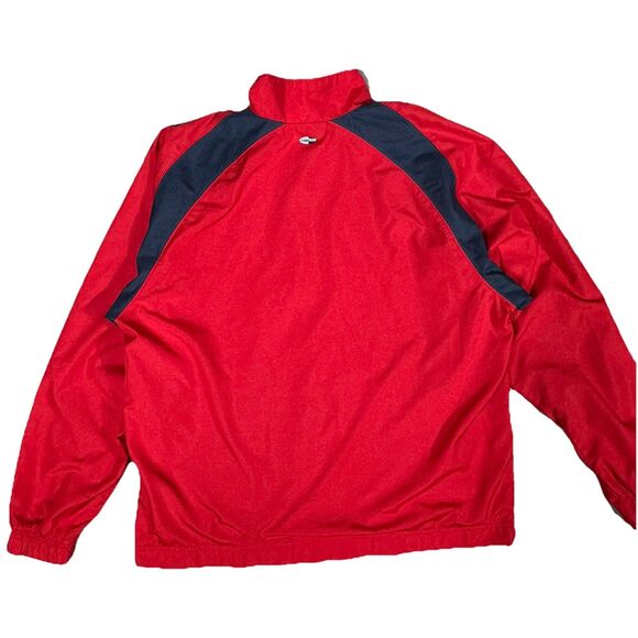 Adidas Climate Proof Red/black Windbreaker Track Jacket Sz 2XL - Picture 7 of 10